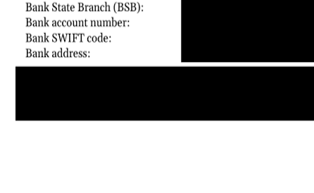 Preview of the Secure Redaction Tool showing text being blacked out
