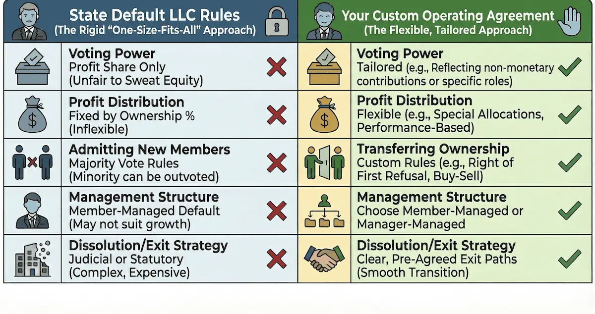 NY LLC Rules Comparison